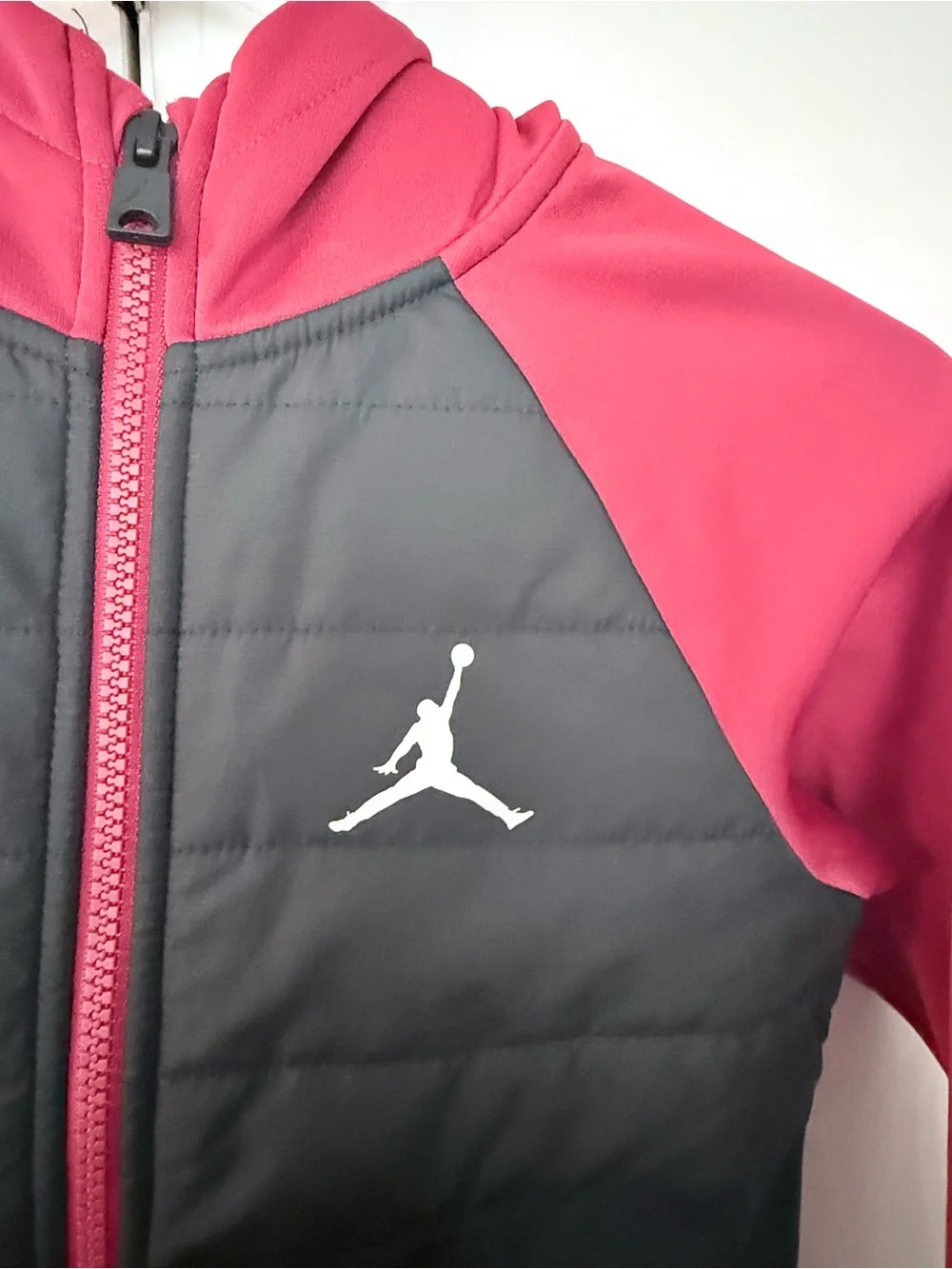 Jordan Kids' Red & Black Full-Zip Hoodie Jacket